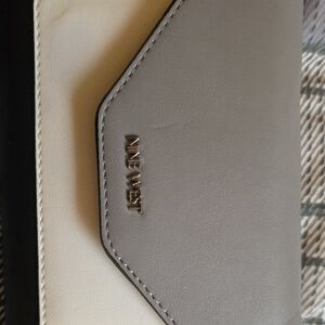 Nine West Gray and Cream Wallet Bag